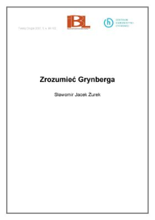 Zrozumieć Grynberga
