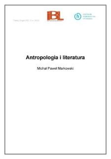 Antropologia i literatura