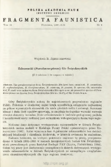 Zaleszczotki (Pseudoscorpiones) G&oacute;r Świętokrzyskich