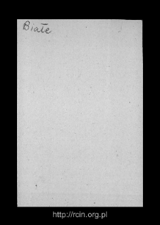 Biała. Files of Biala Rawska district in the Middle Ages. Files of Historico-Geographical Dictionary of Masovia in the Middle Ages