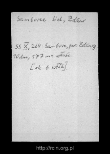 Sańb&oacute;z. Files of Biala Rawska district in the Middle Ages. Files of Historico-Geographical Dictionary of Masovia in the Middle Ages
