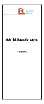 Wok&oacute;ł Sch&auml;fferowskich partytur