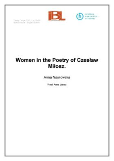 Women in the Poetry of Czesław Miłosz