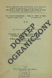 Przyczynek do znajomości kopułek zmysłowych u Brudnicy nieparki (Lymantria dispar L.) = Beitrag zur Kenntniss der Sinneskuppeln bei Lymantria dispar L.