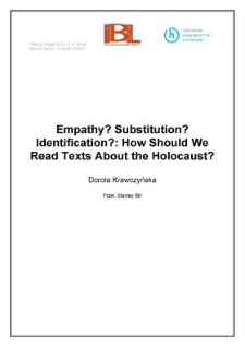 Empathy? Substitution? Identification?: How Should We Read Texts About the Holocaust?