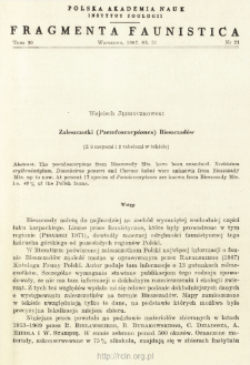 Zaleszczotki (Pseudoscorpiones) Bieszczad&oacute;w