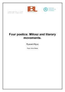 Four poetics: Miłosz and literary movements
