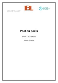 Poet on poets