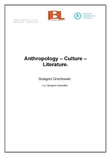 Anthropology – Culture – Literature
