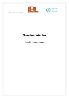 Smutna wiedza