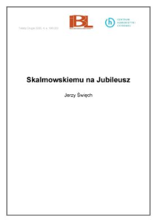Skalmowskiemu na Jubileusz
