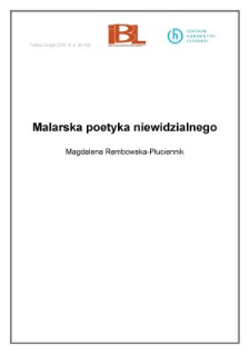 Malarska&nbsp;poetyka&nbsp;niewidzialnego