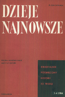 Dzieje Najnowsze : [kwartalnik poświęcony historii XX wieku] R. 16 z. 3-4 (1984), Recenzje