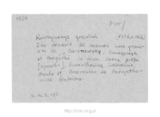 Kunin-Zamek. Files of Nur district in the Middle Ages. Files of Historico-Geographical Dictionary of Masovia in the Middle Ages