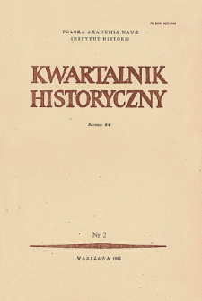 Kwartalnik Historyczny R. 105 nr 1 (1998, Title pages, Contens