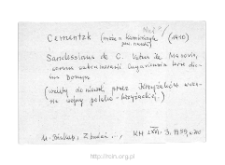 Kamieńczyk. Files of Nur district in the Middle Ages. Files of Historico-Geographical Dictionary of Masovia in the Middle Ages