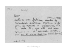 Nur to 1510. Files of Nur district in the Middle Ages. Files of Historico-Geographical Dictionary of Masovia in the Middle Ages