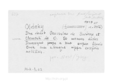 Ołdaki. Files of Nur district in the Middle Ages. Files of Historico-Geographical Dictionary of Masovia in the Middle Ages