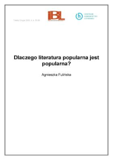 Dlaczego literatura popularna jest popularna?
