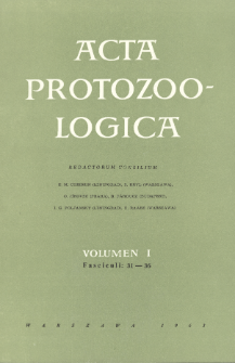 Acta Protozoologica, Vol. 1, Fasc.31-36
