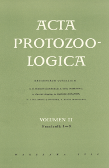 Acta Protozoologica, Vol. 2, Fasc. 1-9