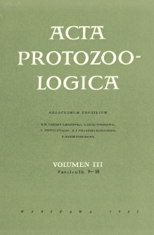 Acta Protozoologica, Vol. 3, Fasc. 9-18