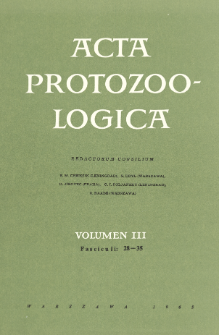 Acta Protozoologica, Vol. 3, Fasc. 28-35