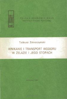 Wnikanie i transport wodoru w żelazie i jego stopach