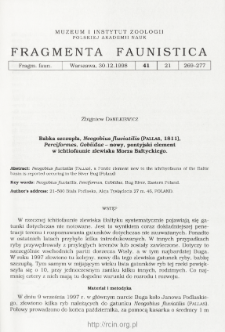 Babka szczupła, Neogobius fluviatilis (Pallas, 1811), Perciformes, Gobiidae - nowy, pontyjski element w ichtiofaunie zlewiska Morza Bałtyckiego