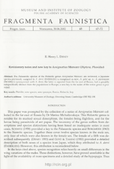 Revisionary notes and new key to Aenigmatias Meinert (Diptera, Phoridae)