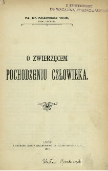 O zwierzęcem pochodzeniu człowieka