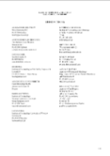 List of Authors