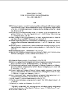 Bibliografia prac prof. dr hab. Zofii Kurnatowskiej za lata 1998&ndash;2011