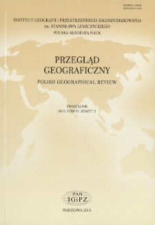 Przegląd Geograficzny T. 87 z. 2 (2015), Spis treści