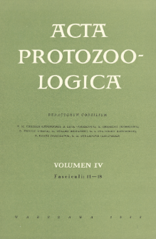 Acta Protozoologica, Vol. 4, Fasc. 11-18