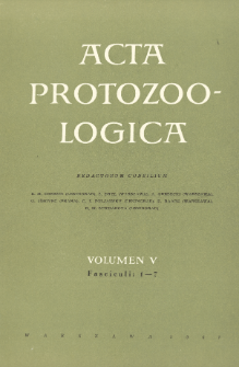 Acta Protozoologica, Vol. 5, Fasc. 1-7