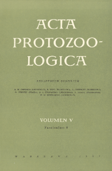 Acta Protozoologica, Vol. 5, Fasc. 8