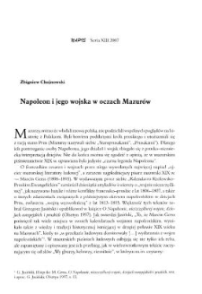 Napoleon i jego wojska w oczach Mazur&oacute;w