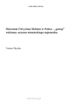 Hieronim Chrystian Holsten w Polsce &mdash; "potop" widziany oczyma niemieckiego najemnika