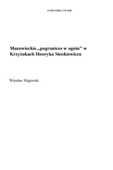 Mazowieckie "pogranicze w ogniu" w "Krzyżakach" Sienkiewicza