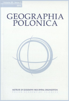 Geographia Polonica Vol. 88 No. 3 (2015), Contents