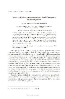 Novel α-Hydroxyphosphonates-Enol Phosphates Rearrangement