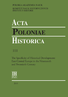 &lsquo;Multiple Sonderwegs&rsquo; : The Specificity of Historical Development of East Central Europe in the Nineteenth and Twentieth Century (Introductory Remarks)