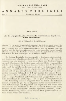 &Uuml;ber die Aegopinella-Arten (Gastropoda, Zonitidae) aus Jugoslawien, Italien und Frankreich