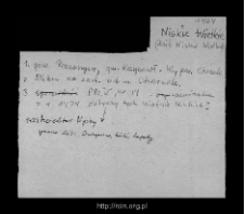 Niskie Wielkie. Files of Przasnysz district in the Middle Ages. Files of Historico-Geographical Dictionary of Masovia in the Middle Ages