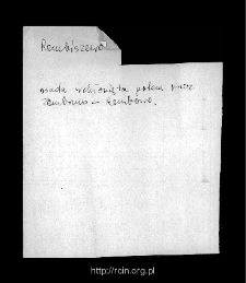Rembowo. Files of Przasnysz district in the Middle Ages. Files of Historico-Geographical Dictionary of Masovia in the Middle Ages