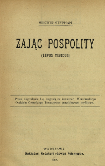 Zając pospolity = (Lepus timidus [!])
