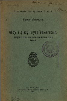 Gady i płazy Wysp Balearskich = Amphibien und Reptilien der Balearischen Inseln
