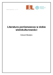 Literatura por&oacute;wnawcza w dobie wielokulturowości