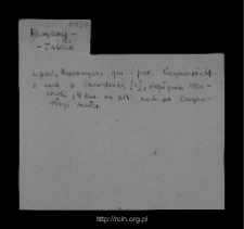 Romany-Zalesie. Files of Przasnysz district in the Middle Ages. Files of Historico-Geographical Dictionary of Masovia in the Middle Ages